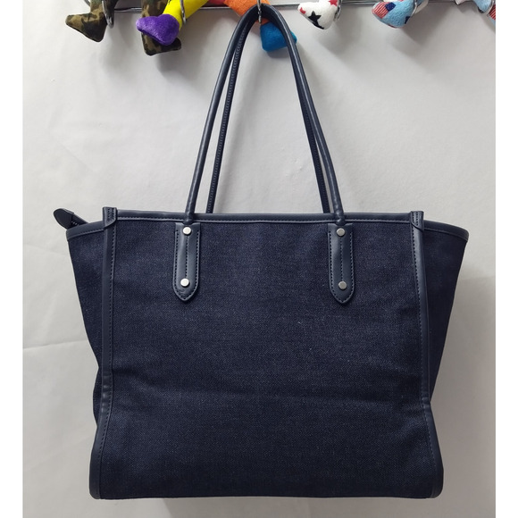 Kate Spade New York Blue Denim Double Handles Tote Bag - Picture 15 of 15